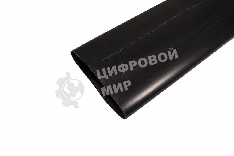 Термоусаживаемая трубка клеевая Rexant 160,0/50,0 мм, (3-4:1) черная, упаковка 1 м