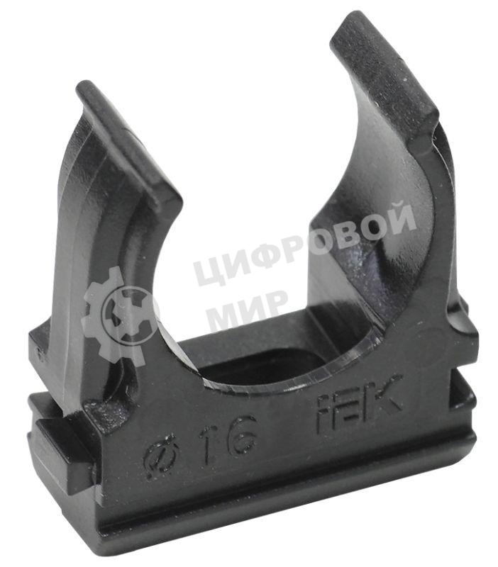 Держатель с защелкой CF16 IEK черный CTA10D-CF16-K02-100