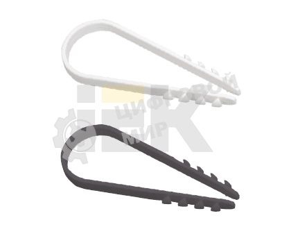 Дюбель-хомут 5-10 мм d=5 мм для круглого кабеля нейлон черный (уп. 100 шт) IEK UHH36-5-10-100