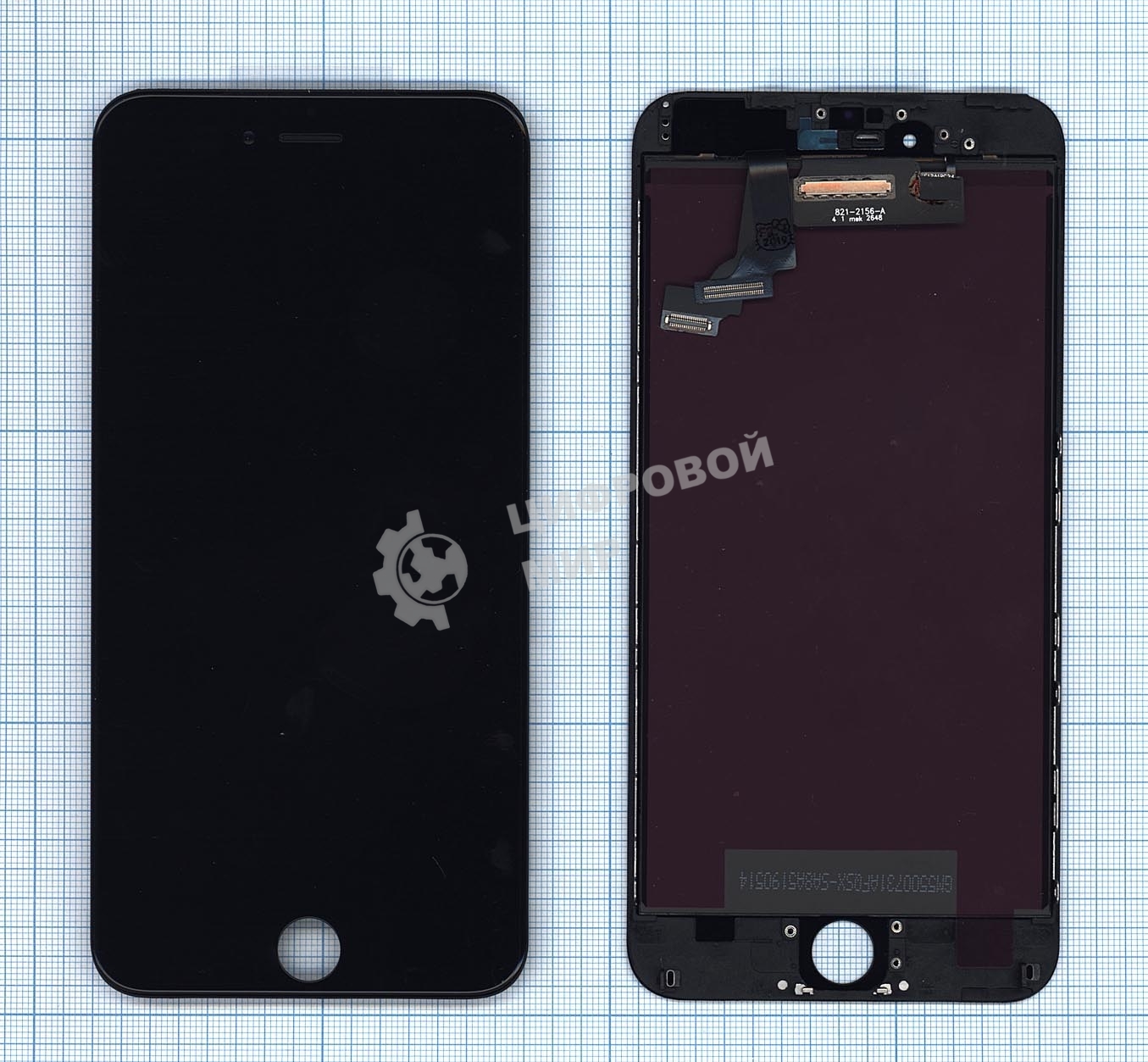 Дисплей для Apple iPhone 6 Plus в сборе с тачскрином (AAA) черный