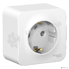 Розетка с/з без шторок 16А, 250В, изолир. пластина SE Blanca наруж Бел