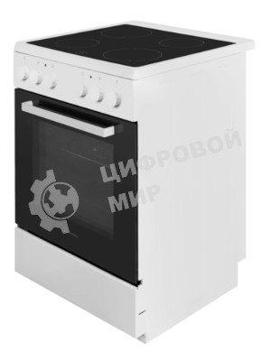 Плита электрическая Maunfeld MEC65CW07 белый, конфорок 4 шт, духовка 60 л, 60 см x 85 см x 60 см