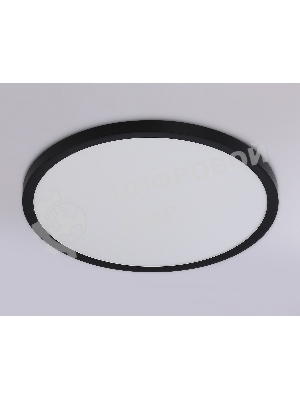 Светильник светодиодный ультратонкий Ambrella light FZ1957 BK черный IP54 26W 5000K D370*15 (Без ПДУ)