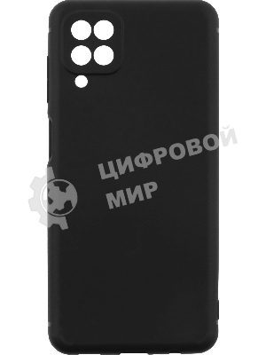 Чехол (клип-кейс) BoraSCO Silicone Case для Samsung Galaxy A12 черный (матовый)