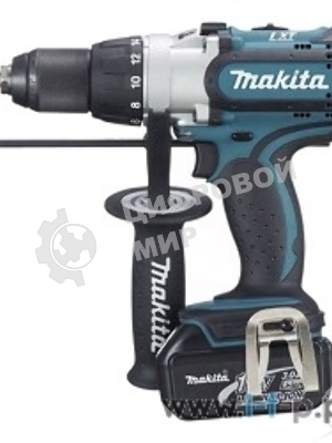 Дрель Makita DHP451RFE Дрель ак(уд), 18В,2х3Ач Li-ion,БЗП-13мм,0-300\0-600\0-1700об\м,80\40Нм,2.2кг,чем,подсветка