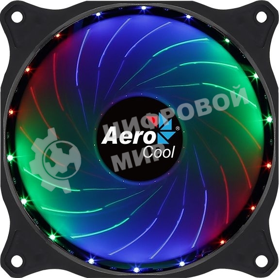 Вентилятор Aerocool/Formula Cosmo 12 черный, 120 мм, 1000 об/мин, 23.9 дБ, 4 pin