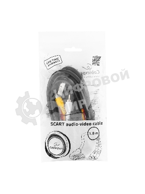 Кабель аудио/видео Gembird 1 x RCA x 3 (male)/1 x SCART (male), 1.8 м