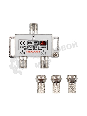 Делитель ТВ Rexant х 2 + 3 шт. F 