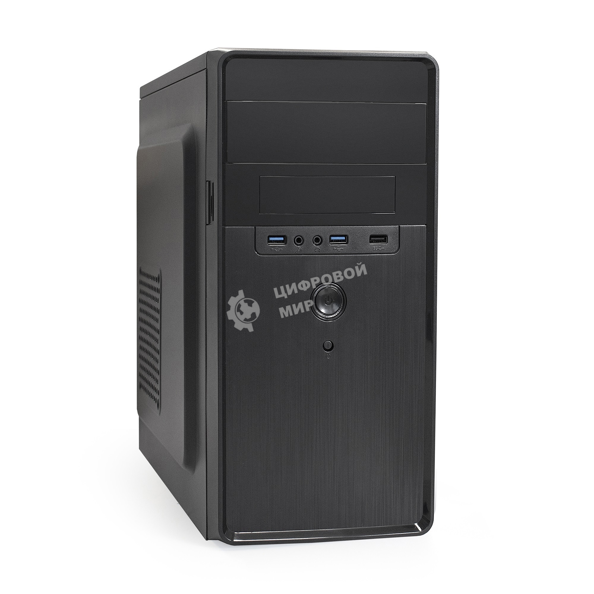 Компьютерный корпус Minitower ExeGate EX286438RUS BA-309U2-350W-8 (mATX, БП AA350 с вент. 8см, 1хUSB+2хUSB 3.0, HD аудио, черный)