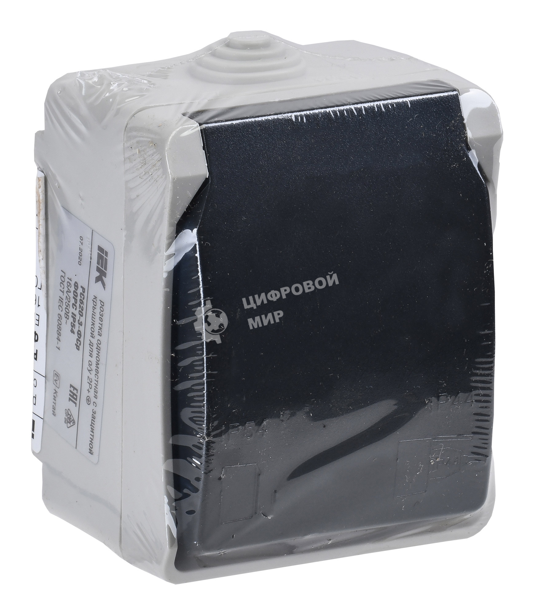 Розетка ИЭК Форс РСб20-3-ФСр1м с/з открытой установки