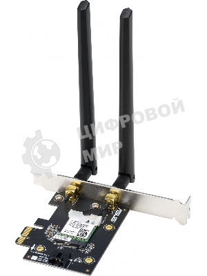 Сетевой адаптер ASUS PCE-AX1800 WIFI 802.11ax, 2402 + 574Mbpsб PCI-E Adapter, 2 антенны; 90IG07A0-MO0B00