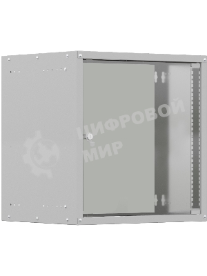 Шкаф коммутационный NTSS LIME (NTSS-WL15U5545GS) настенный 15U 550x450 мм пер. дв. стекл несъемн. бок. пан. 30 кг серый