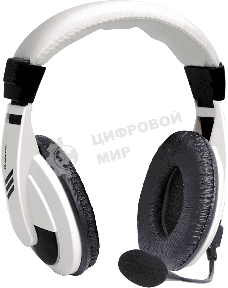 Гарнитура проводная Defender Gryphon 750 белый, кабель 2 м