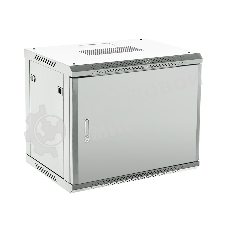 Шкаф коммутационный Rexant настенный 12U 600x600 мм пер. дв. металл серый