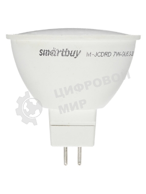 Лампа светодиодная диммер Smartbuy-Gu5D_3-07W/3000