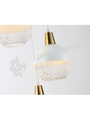 Светильник Ambrella light TR8503/3 WH/CP белый/медь E27/3 max 60W D410*1000
