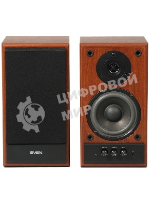 Акустическая система SVEN SPS-702 2.0 коричневый/орех 40Вт