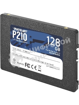 Накопитель SSD Patriot P210, 128Gb, SATA III, 2.5