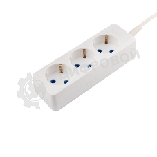 Удлинитель PROconnect 3 гнезда, 10 м, 3х0.75 мм², с/з, белый