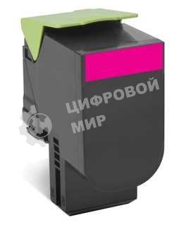 Картридж Lexmark с тонером, пурпурный, 1000 стр. для CX310/410/510, Return