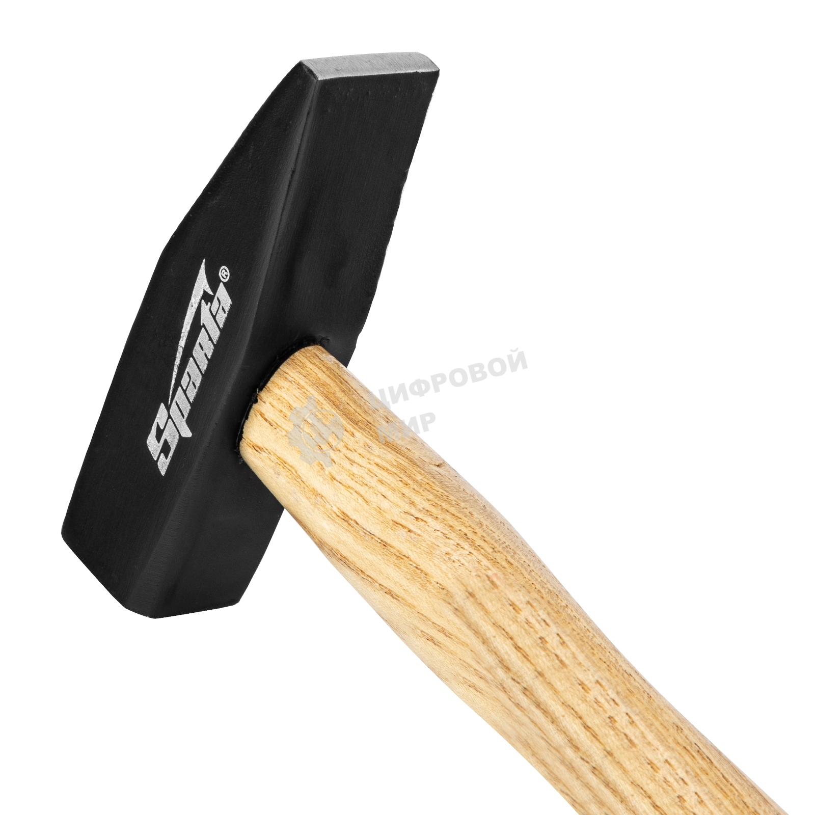 Молоток слесарный Sparta 800 г, квадратный боек, деревянная рукоятка