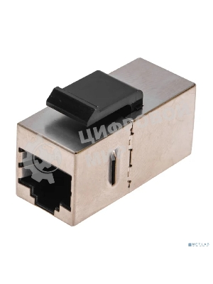 Адаптер проходной формата Rexant Pro Keystone, Jack RJ-45(8P8C), FTP, CAT 6