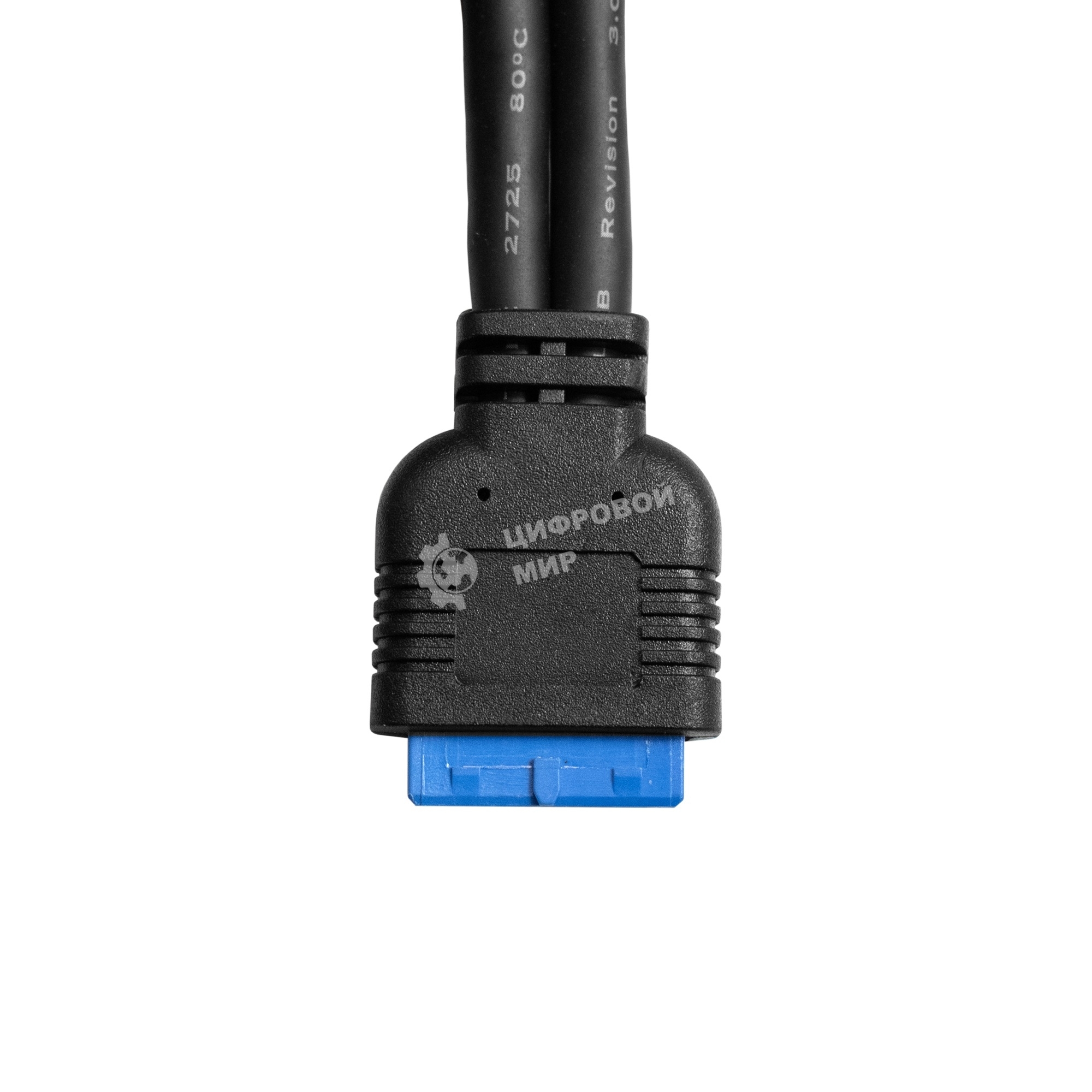 Планка портов в корпус 2xUSB 3.0 ExeGate BrctUSB3-2A (USB 3.0 20pin (IDC 20pin F) --> 2x USB 3.0 Af, кабель 20 см)
