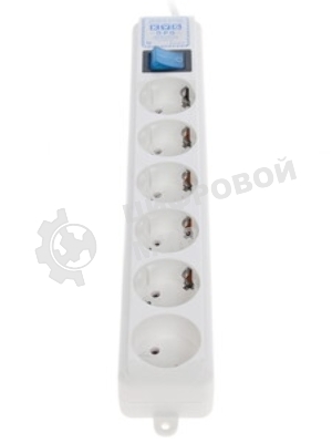 Сетевой фильтр Powercube SPL(5+1)-16B-P-3М-WHITE 3 м, 6 розеток, белый, коробка
