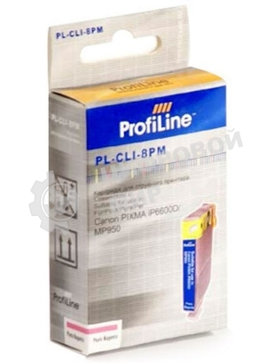 Картридж струйный ProfiLine PL-CLI-8PM для принтеров Canon Pixma iP6600D/MP950 Photo Magenta водн