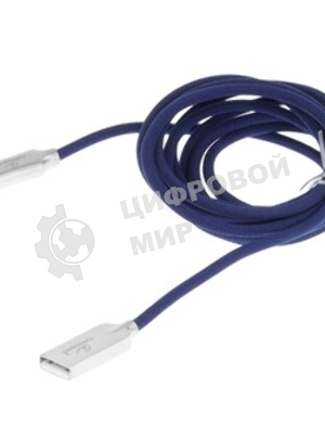 Кабель USB2.0 Cablexpert CC-P-mUSB02Bl-1.8M, AM/microB, серия Platinum, длина 1.8м, синий, блистер