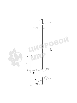 Светильник настенный светодиодный Sarca LED латунь 40111/LED