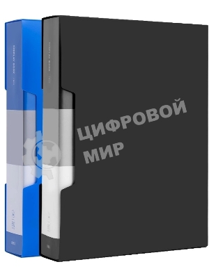 Папка с 80 прозрачными вкладками Deli EF902 A4, ассорти в коробе