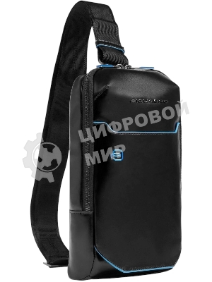 Рюкзак слинг мужской Piquadro Blue Square CA6898B2/N черный кожа