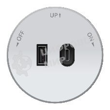Systeme Electric MultiTrack Розетка 2хUSB (тип А+С) 18Вт, 5В/3А Белый