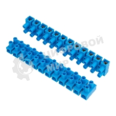 Клеммная винтовая колодка Rexant KВ-35 10-35, ток 80 A, полиэтилен синий (10 шт./уп.)