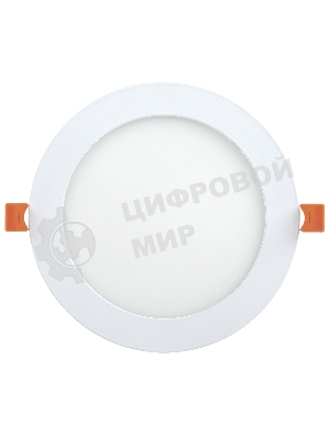 Светильник ДВО IEK LDVO0-1605-1-12-K02 1605 белый круг LED 12Вт 4000K IP20 алюм. корпус, диам 170 мм