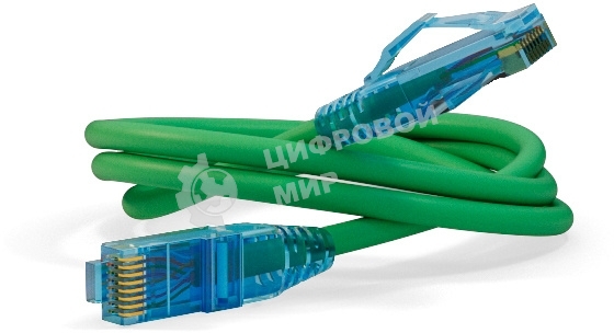 Патч-корд PC-LPM-UTP-RJ45-RJ45-C6-0.5M-LSZH-GN Патч-корд U/UTP, Cat.6, LSZH, 0.5 м, зеленый