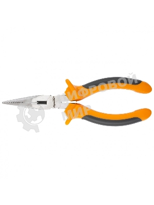 Длинногубцы Sparta Comfort, 160 мм, прямые шлифованные, двухкомпонентные рукоятки