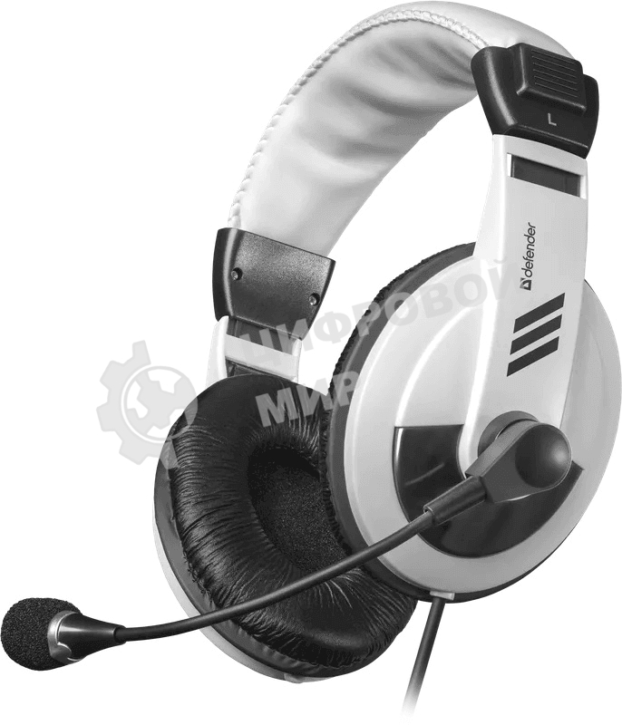 Гарнитура проводная Defender Gryphon 750 белый, кабель 2 м