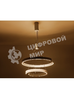 Подвесной светодиодный светильник Ambrella light FL5884/2 WH белый 45W 3000K/4200K/6400K D600/400*1200 (без ПДУ)