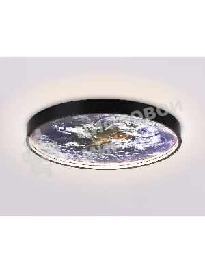 Настенно-потолочный светодиодный светильник Ambrella light FW11133 BK черный 25W LED 3000-6400K D400*38