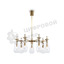 Люстра Ambrella light LH53306/7 BS/CL латунь/прозрачный E14*7 max 40W D770*925