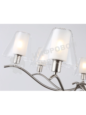 Люстра Ambrella light LH57083/7 SN/FR никель/белый матовый E14/7 max 40W D840*790