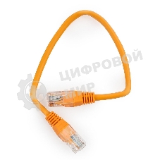 Патч-корд UTP Cablexpert cat.5e, 0.25м, литой, многожильный, оранжевый