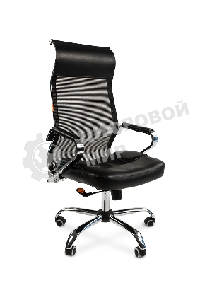 Кресло Chairman 700 черный, сетка, 120 кг, механизм качания