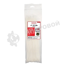 Хомут-стяжкa нейлоновая с тройным замком Rexant 300x4,8 мм, белая, упаковка 100 шт.