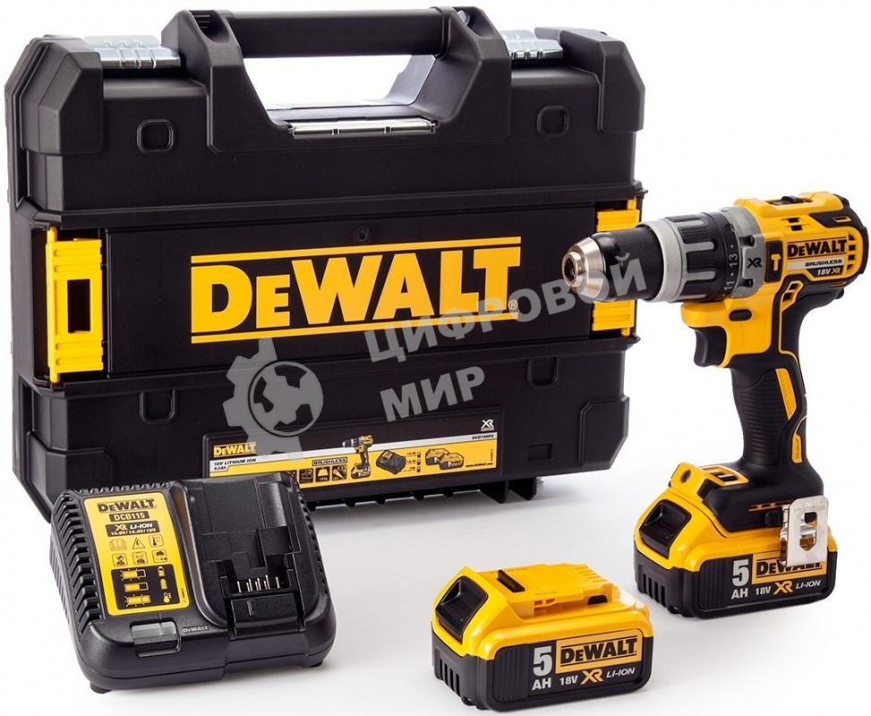 Дрель DeWalt DCD796P2-QW, 460 Вт, сетевая, ударная