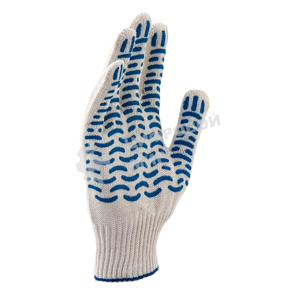 Перчатки трикотажные, ПВХ-покрытие 