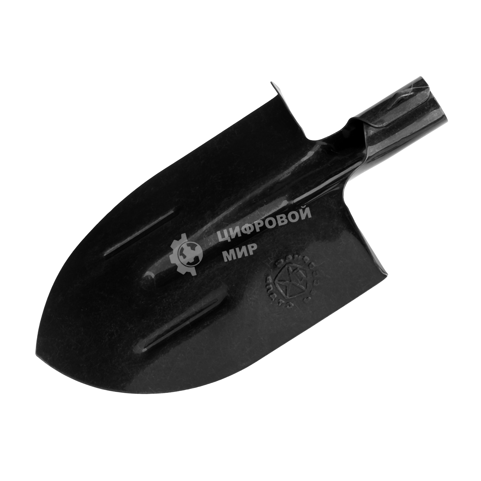 Лопата Сибртех штыковая с ребрами жесткости рельсовая сталь без черенка