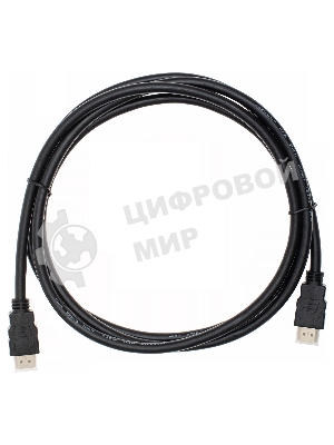 Кабель аудио-видео Cactus CS-HDMI.1.4-2 HDMI (m)/HDMI (m) 2м. позолоченные контакты черный